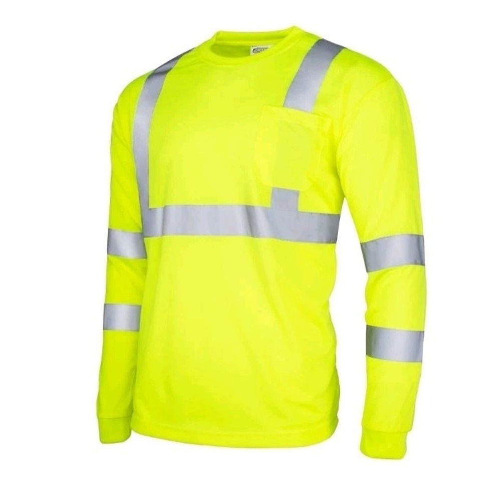 Hi-Vis Safety Workwear Long Sleeve Shirt Top Reflective Tape Jorestech 4XL